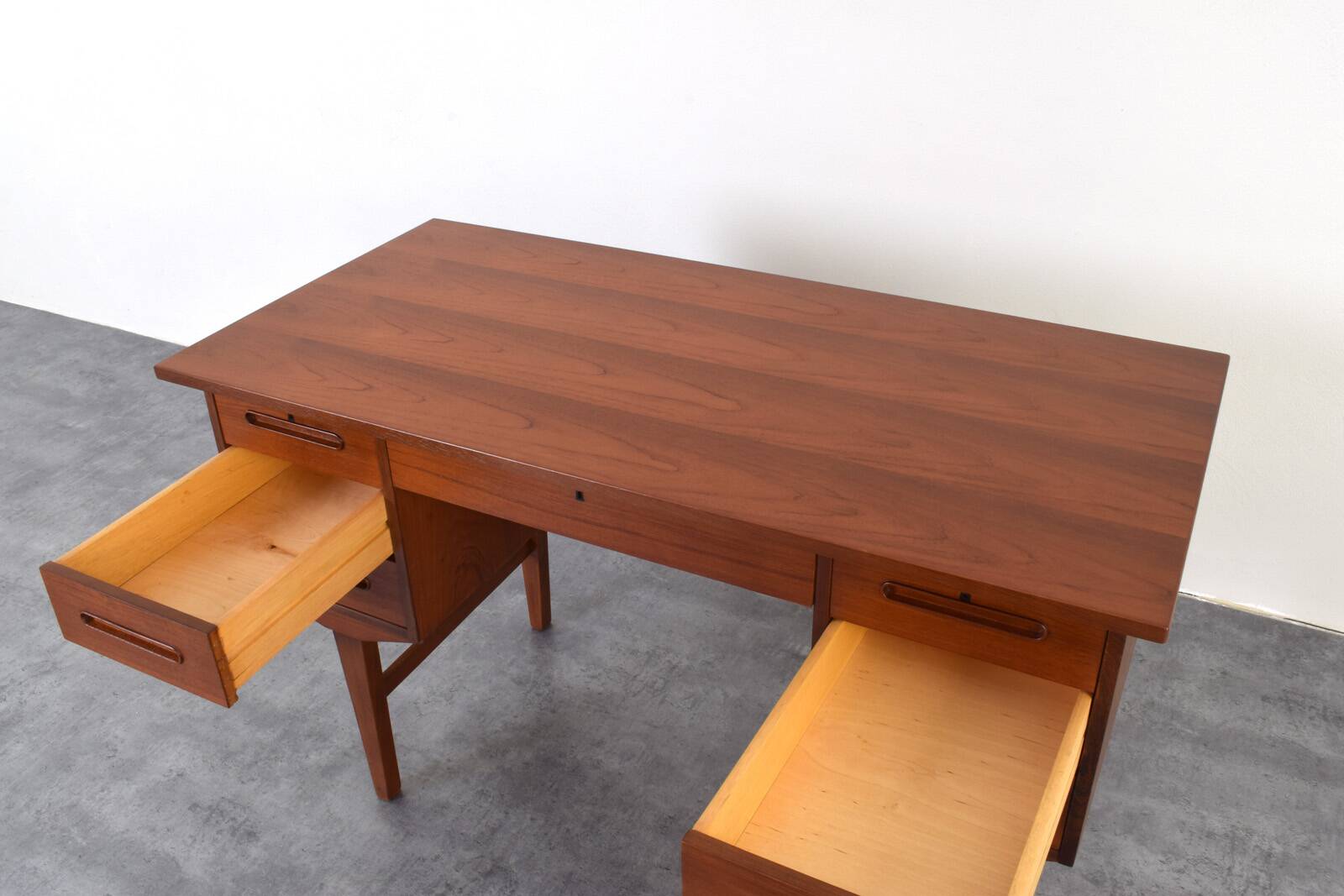 Mid-Century Danish Teak Executive Desk, 1960s.
