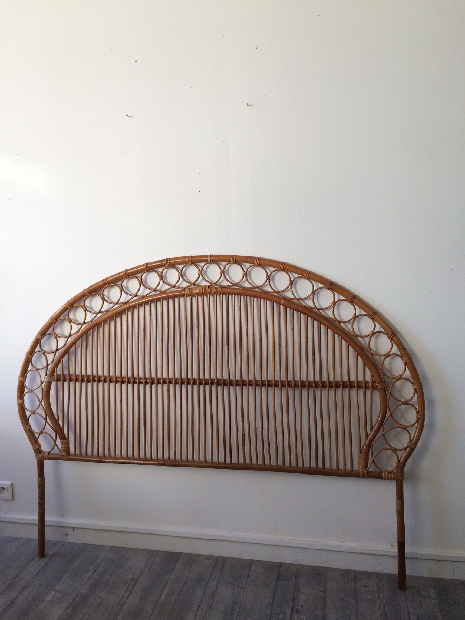 Rattan headboard