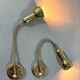 Brass flexible wall lamps, set of 2, 1960’s