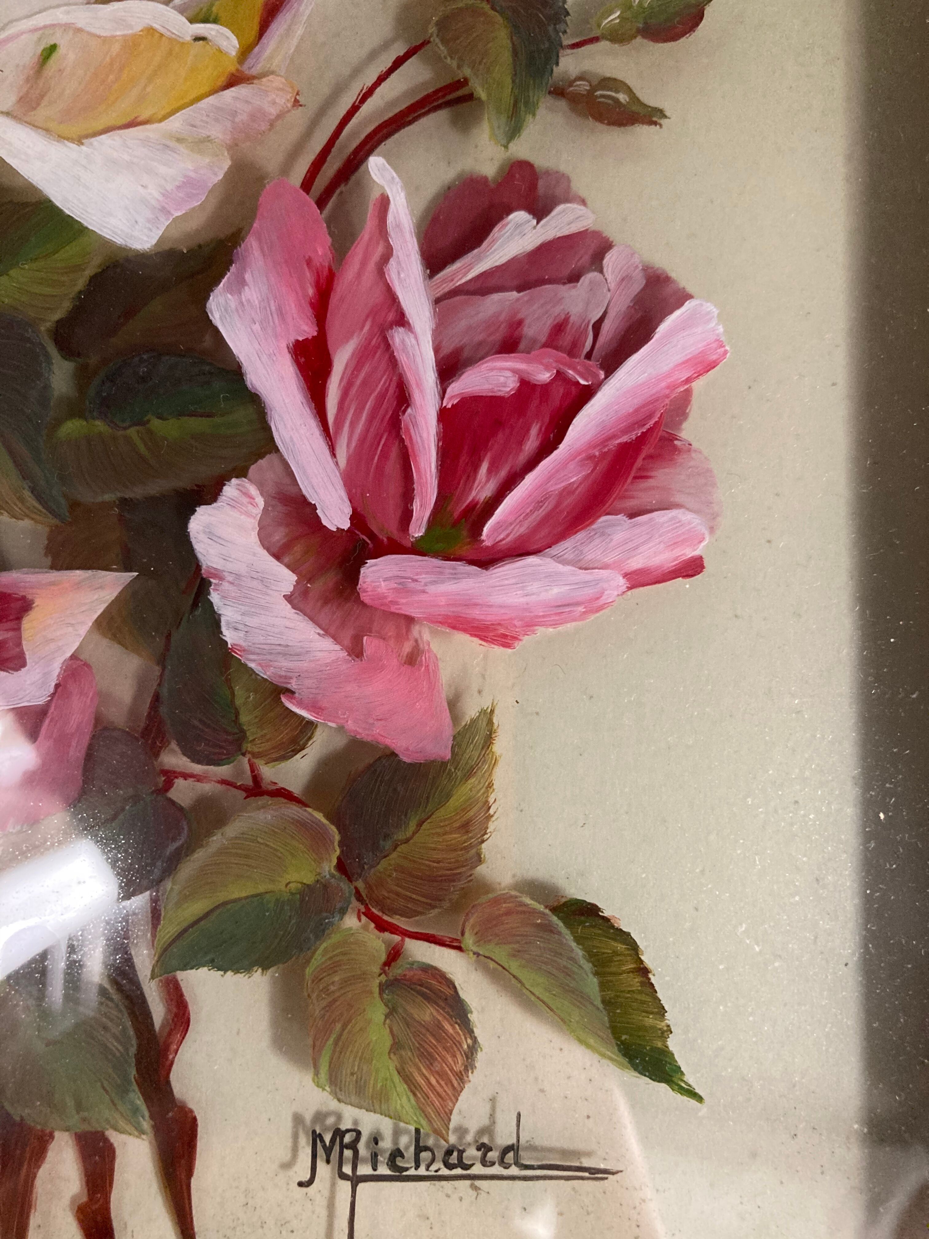 Vintage rose painting