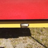 Formica table with 4 chairs and 2 stools from the 60s