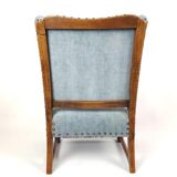 Fauteuil brocante bleu
