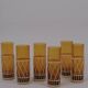 Wicker lemonade glasses x6