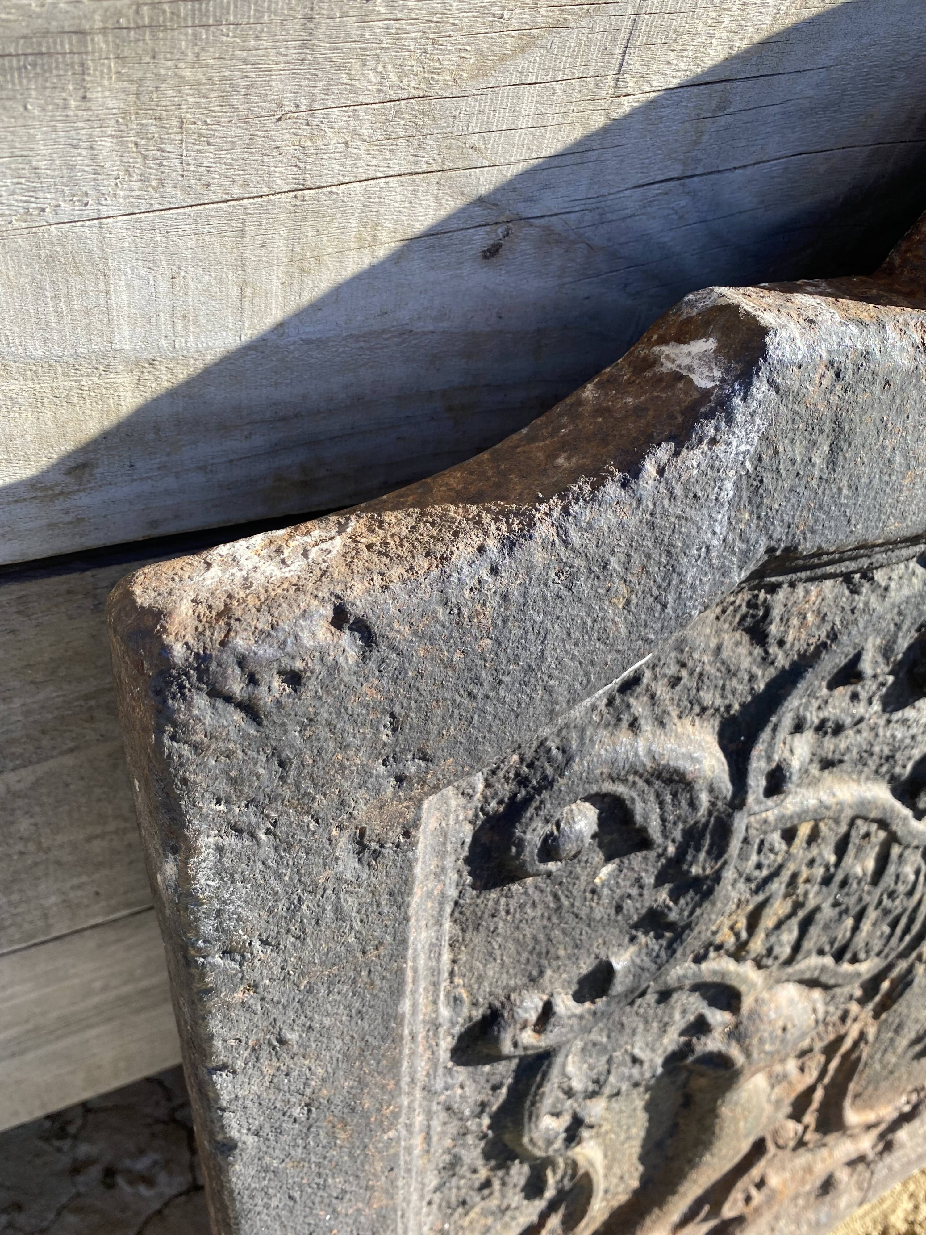 Castle unicorn fireplace plate