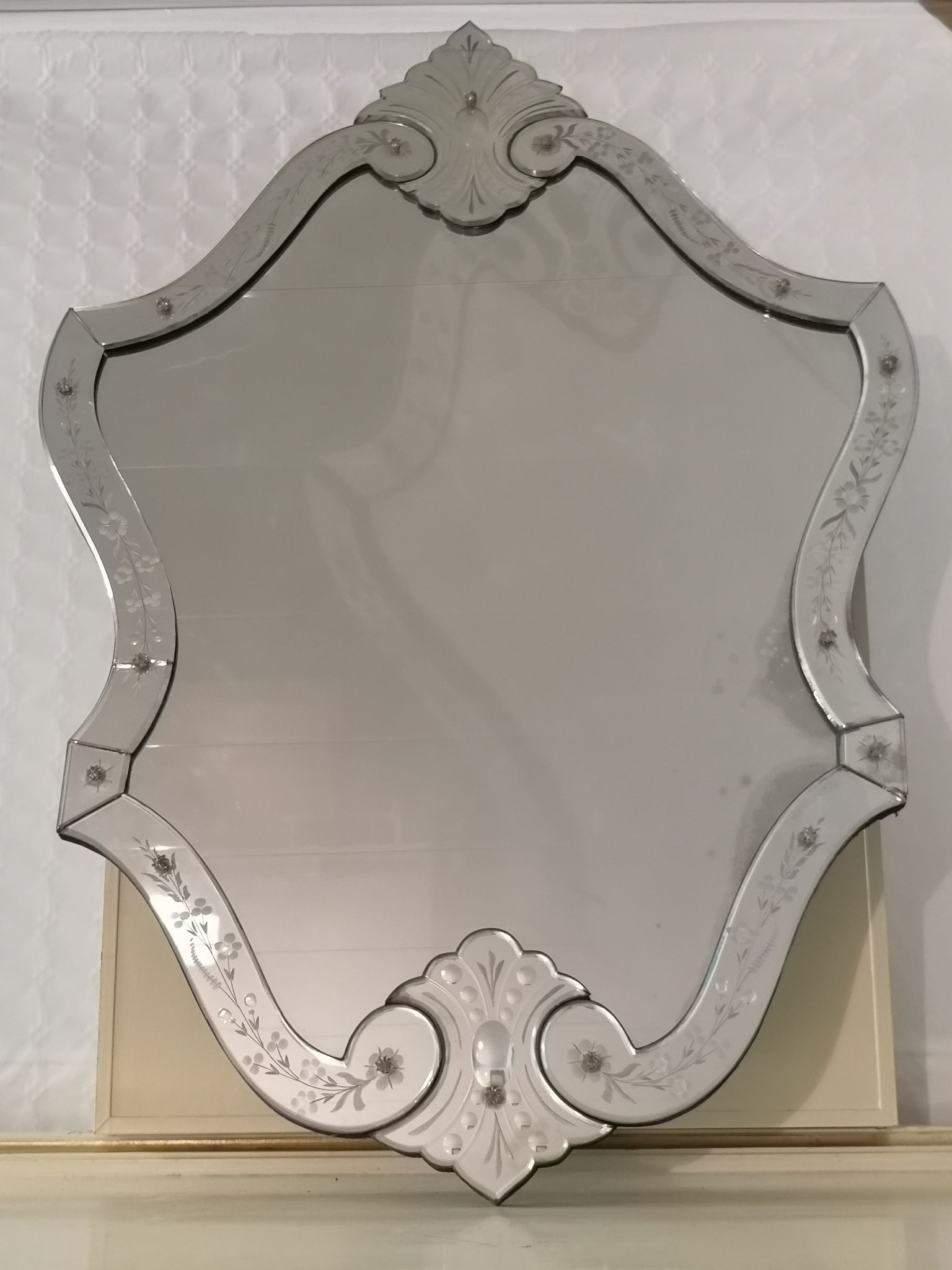 Miroir vénitien XXème  - 106x66cm