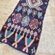 Vintage Boucherouite hallway runner: Moroccan Berber rug