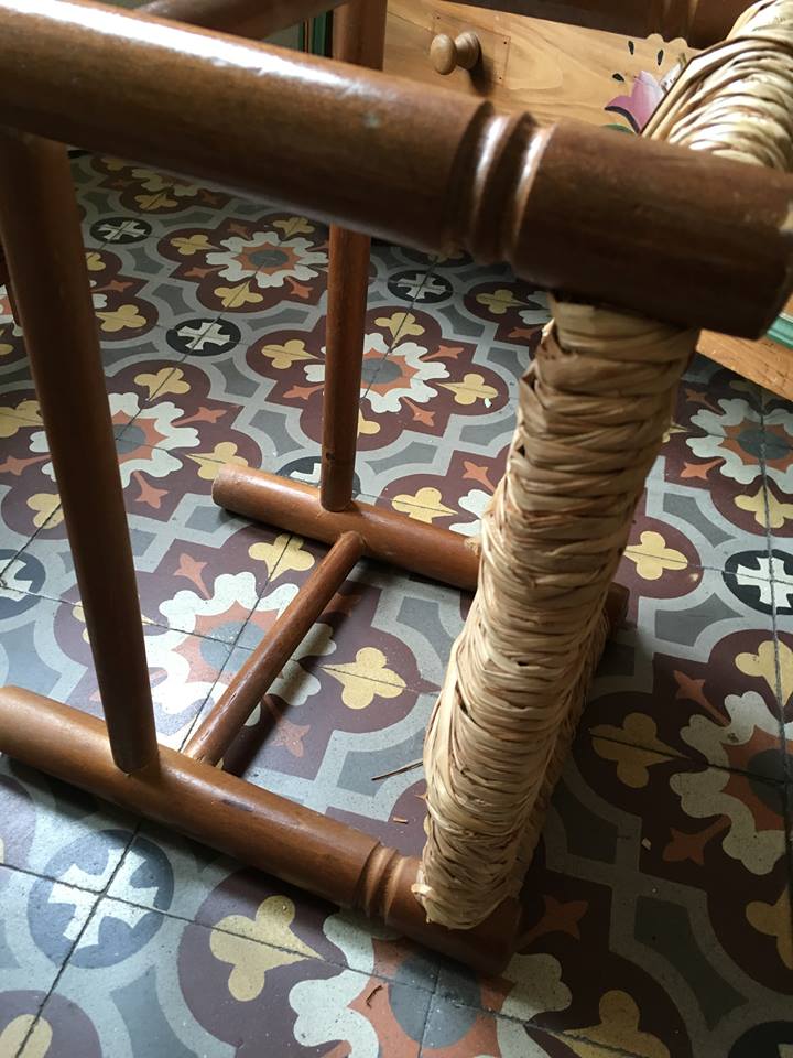 Sitting l bedded Bohemian bench.