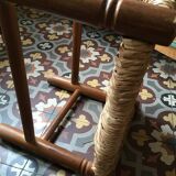 Sitting l bedded Bohemian bench.