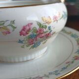 Saucière sur dormant fixe en porcelaine de Limoges - Porcelaine Limousine