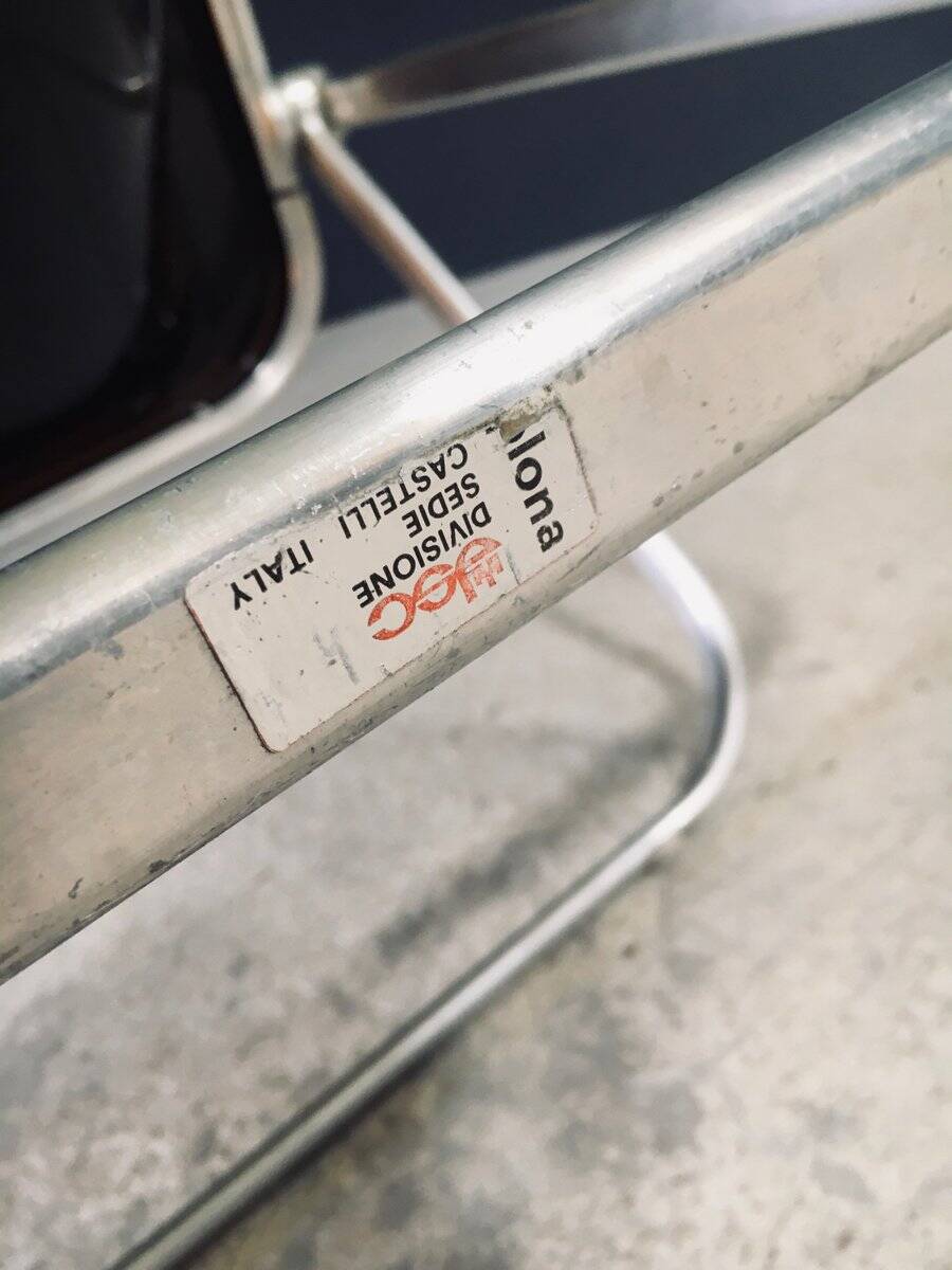 Mid-Century Modern Plona Chair by Giancarlo Piretti for Castelli, Italy, 1970s