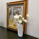 M Frey's white biscuit vase for Kaiser