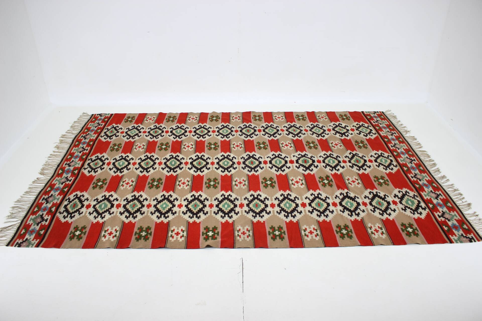 1940s Wool Rug/Carpet, Czechoslovakia