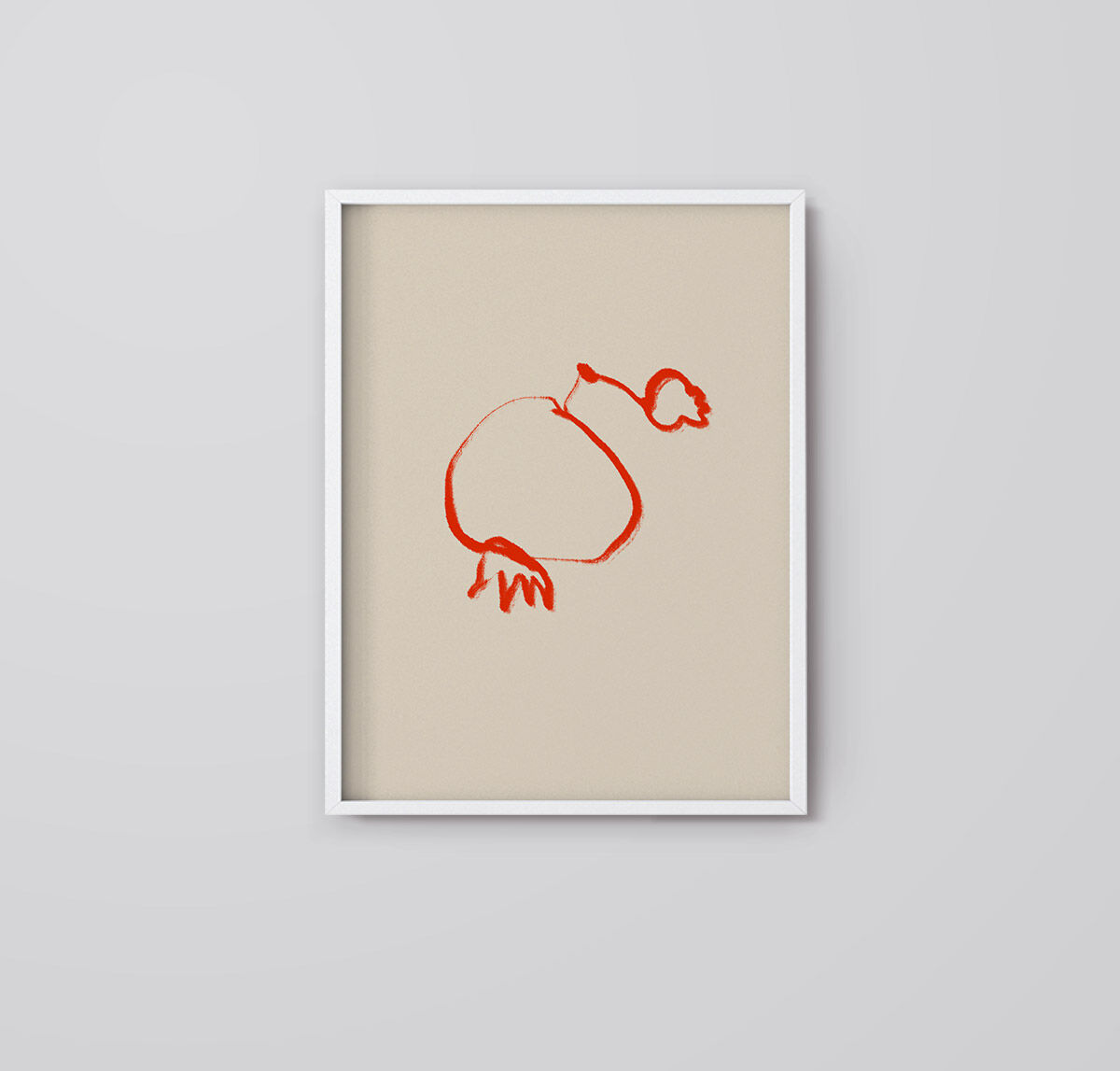 Botanical illustration giclee print, 50x70