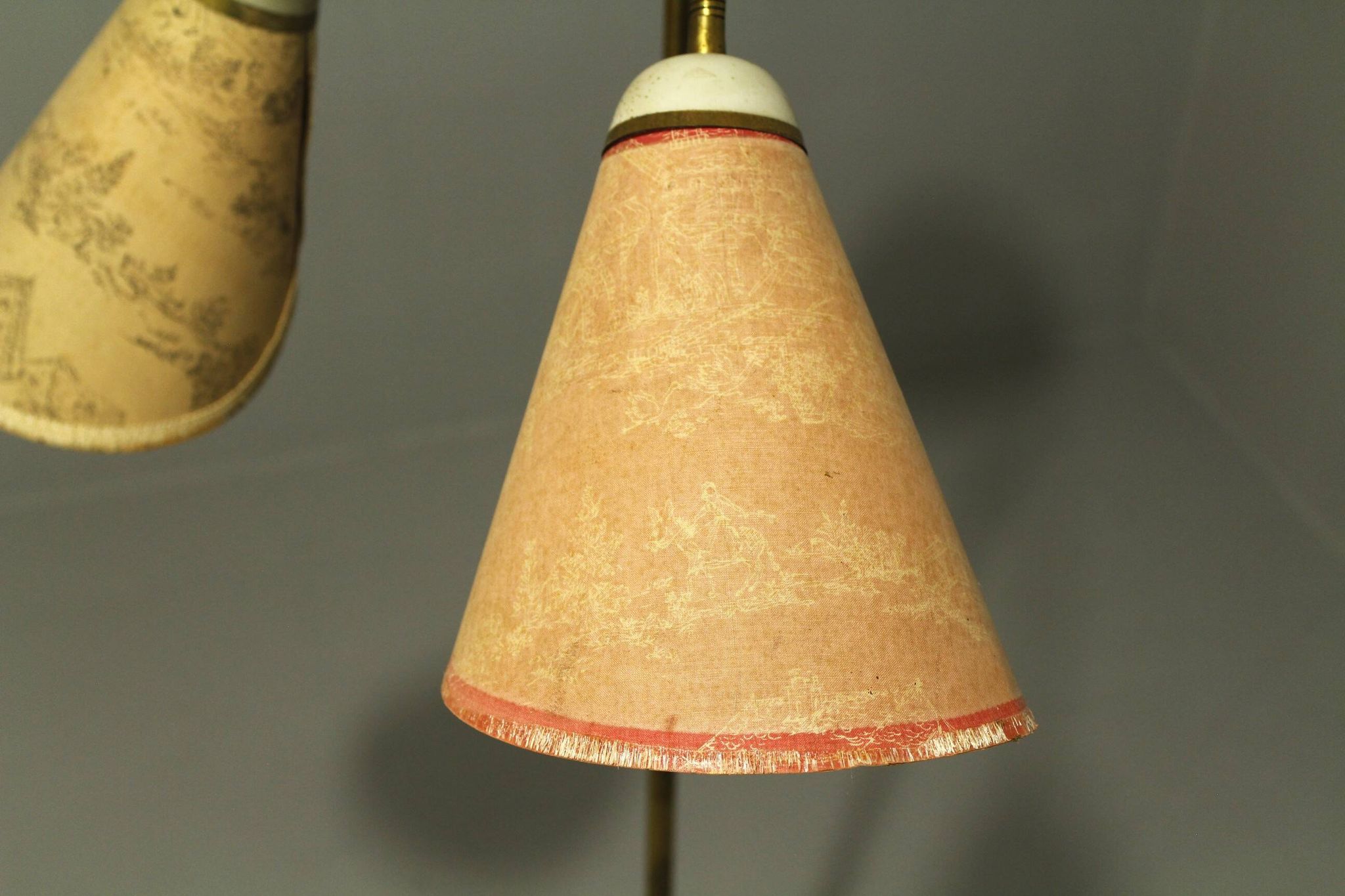 Italian Brass Three Light Floor Lamp, 1960s