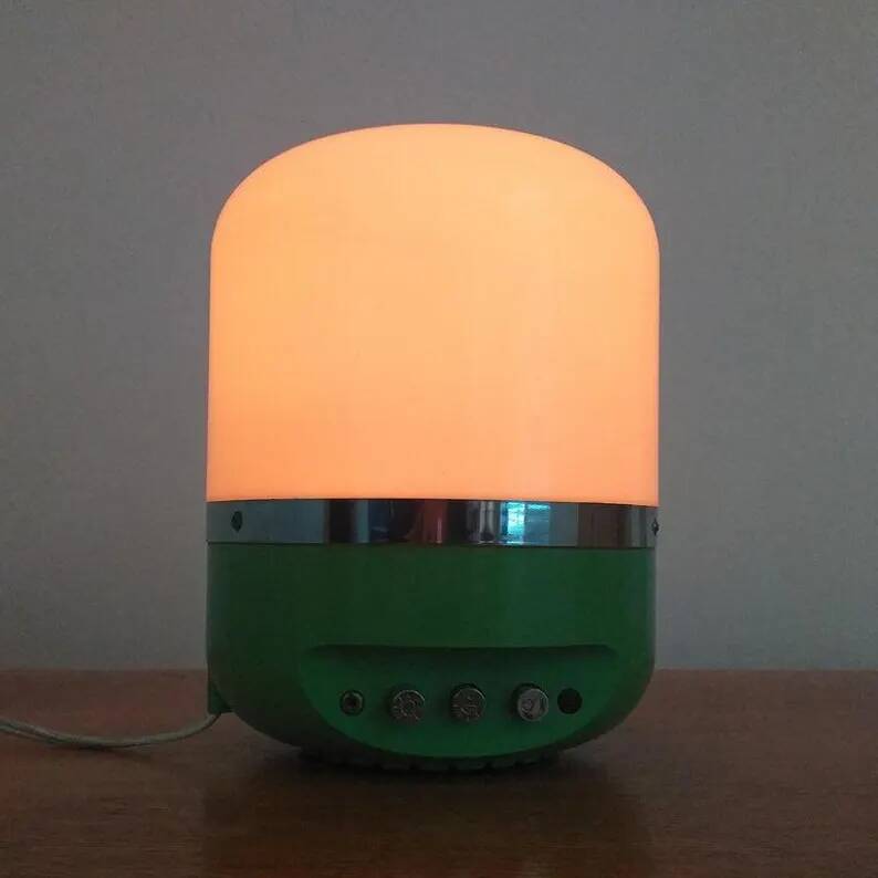Midcentury Table Lamp, Space Age, Europhon, Design Adriano Rampoldi, Italy, 1970