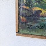 Oil painting "jungle" forest landscape