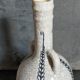 Soliflore bottle vase in fine earthenware boch frères la louvière-keramis early 20th century