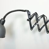 Grey Industrial Scissor Wall Lamp from Elektroinstala, 1960s