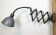 Grey Industrial Scissor Wall Lamp from Elektroinstala, 1960s