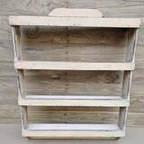 Burmese teak wall shelf