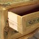 Commode ancienne en bois laqué et peint XXe siècle