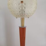 Conical wooden lamp