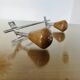 Scandinavian wall-mounted coat rack, wood and chrome-plated metal, 1960s-70s
