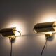 Paire d'appliques scandinave en laiton 1970