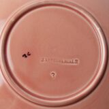 Set of 6 Sarreguemines barbotine shell plates