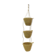 Hanging baskets made of natural fiber