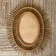Rattan mirror 1960 48x60cm