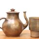 Jacky Coville's stoneware tea pot, 60s