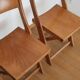 Set of 4 folding chairs in wood 70