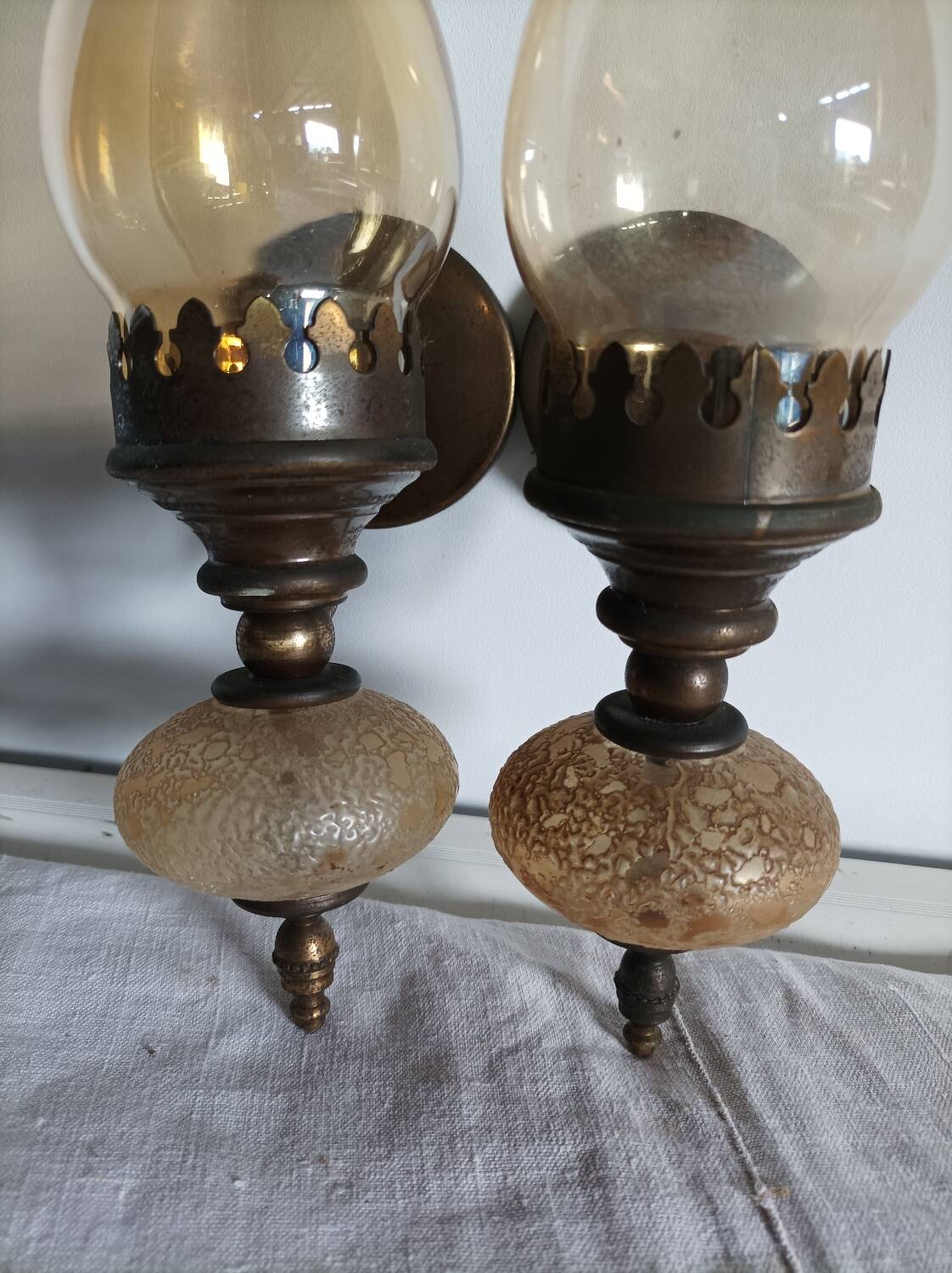 Pair of vintage wall lights