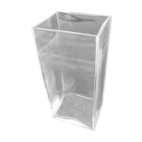 Rectangular glass vase