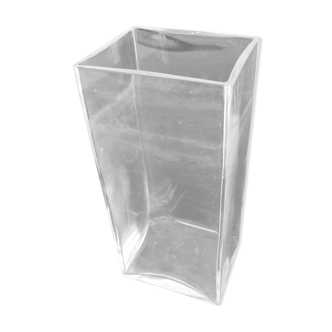 Rectangular glass vase