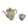 Old teapot and sugar pot porcelain Limoges