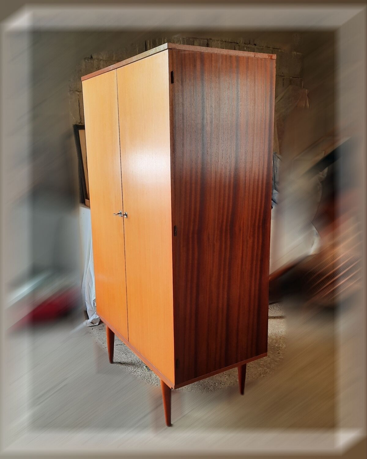 Wardrobe - wardrobe 2 doors mid-century