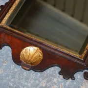 Antique Chippendale Wall Mirror in Gilded Wood with Phoenix, 1760s