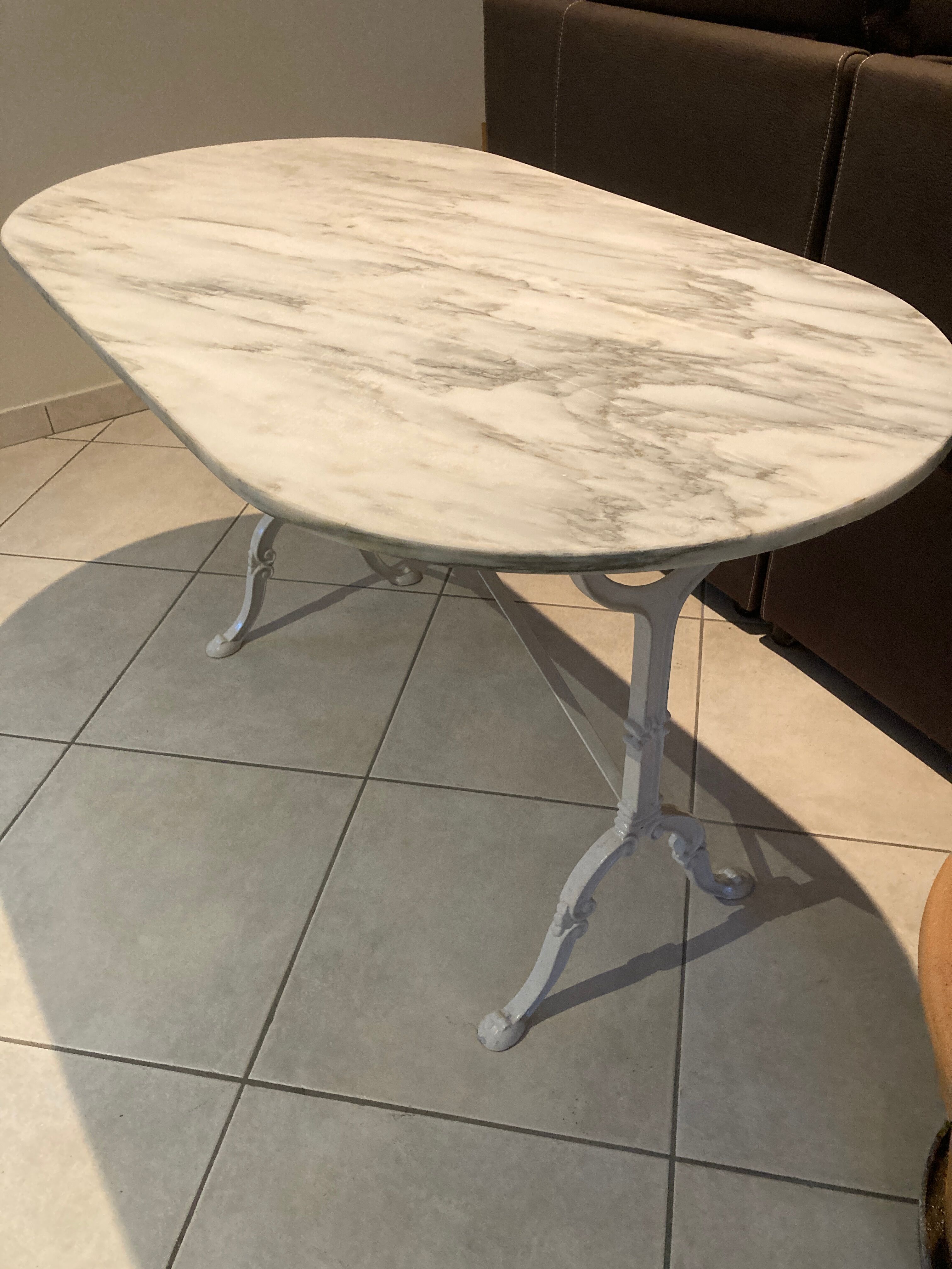 Marble bistro table