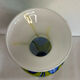 Large multicoloured blown glass vase – White, cobalt blue and green.
