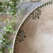 Patinated ironware compote dish, antique fruit bowl.