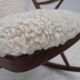 1960s, Danish rocking chair by Frank Reenskaug, model 182, sheepskin.
