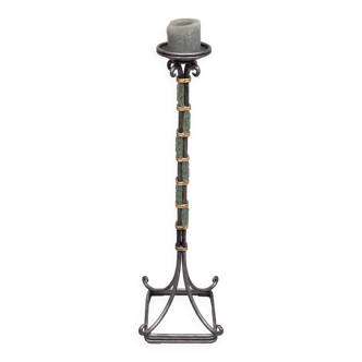 Wrought Iron Candle Stand With Beads Denmark