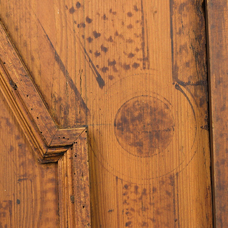 Painted folk art bridal wardrobe 1773