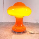 Vintage opaline mushroom table lamp, 1970s