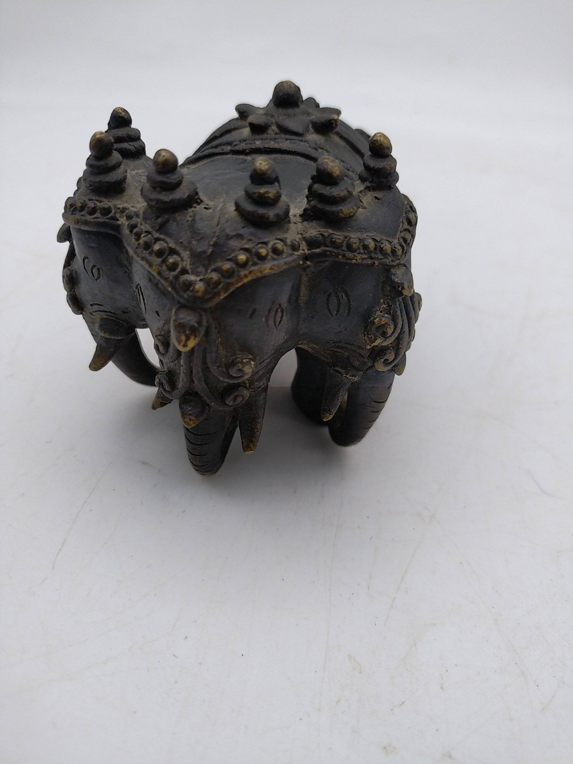 Airavata elephant in bronze. 19th century India.