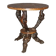 Brutalist pedestal table in vine around 1950