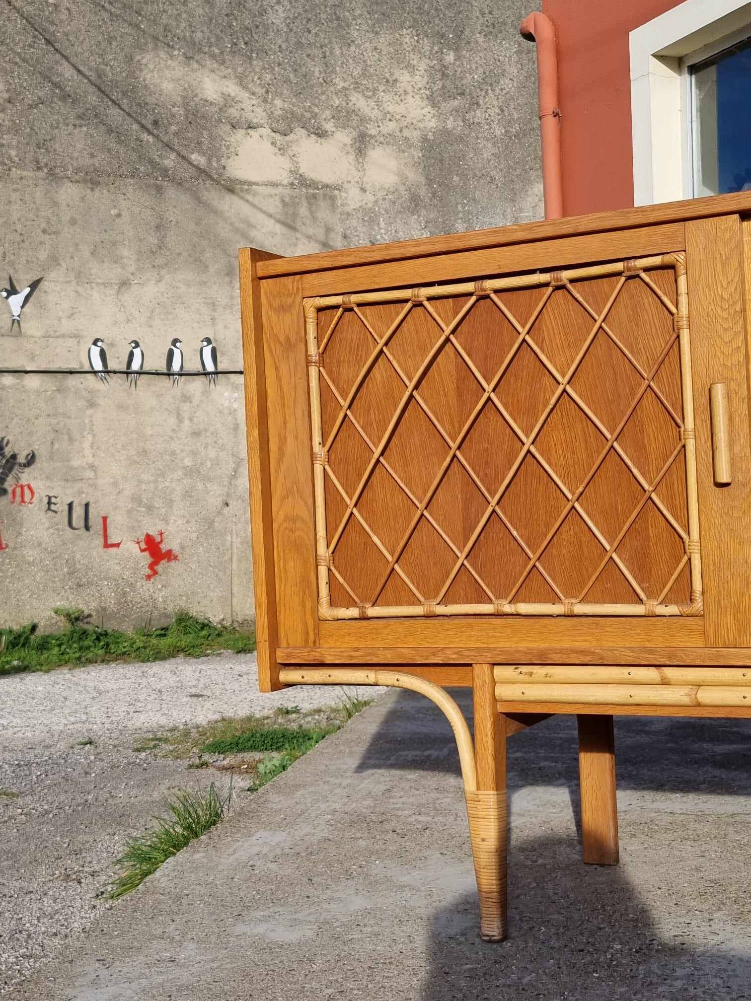 Rattan sideboard