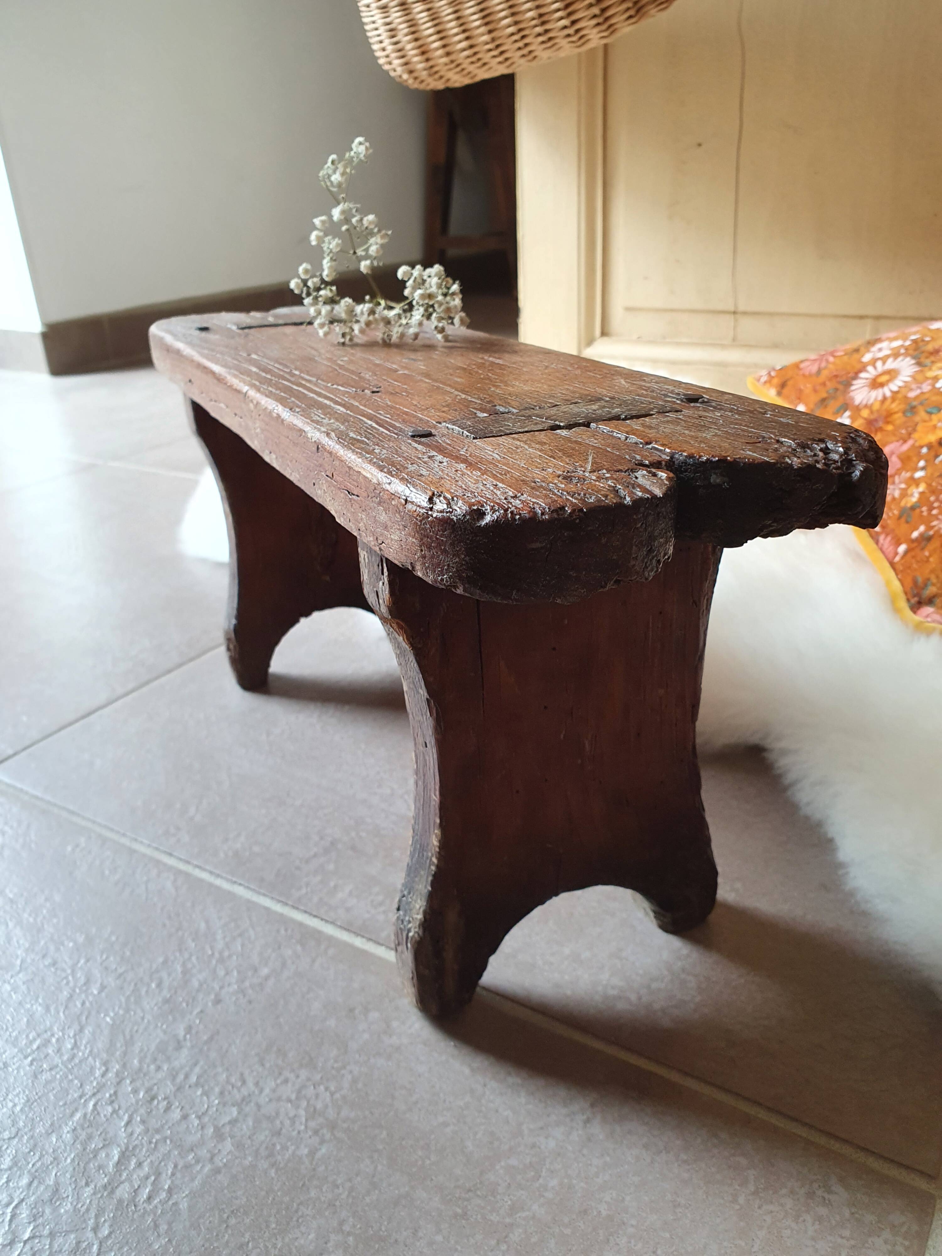 Old wooden stool